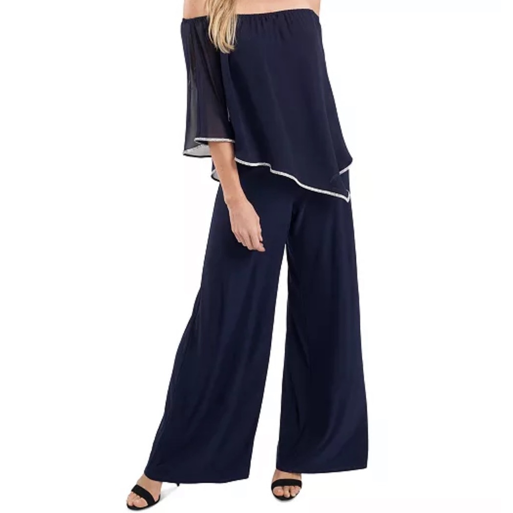 MSK Embellished Overlay Jumpsuit
